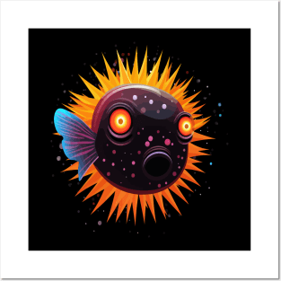 Puffer Fish Halloween Posters and Art